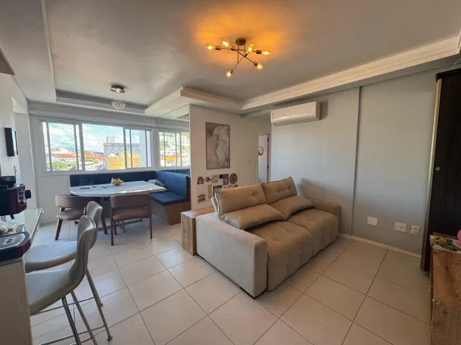 Apartamento 02 dormitorios e 01 suíte com vista mar em Coqueiros - Florianópolis