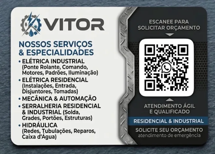 Eletricista industrial e residencial