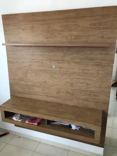 Rack para TV com aparador e nicho