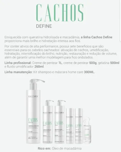 UMIDIFICADOR PARA CABELOS CACHEADOS