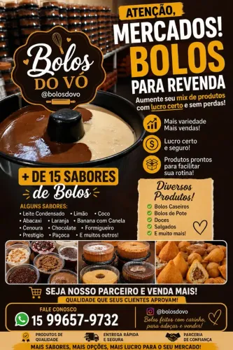 Bolos para revenda