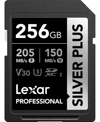 Cartão de Memória Lexar 256GB SDXC UHS-I V30 205MB/s 4K