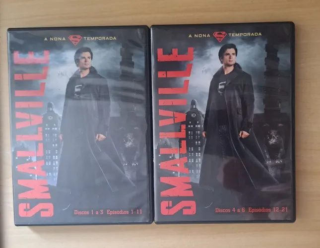 DVDs Smallville Nona Temporada DC Comics 6 discos como novos