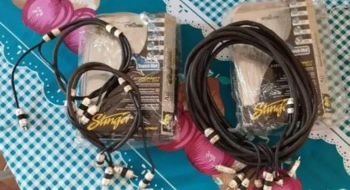 Cabos RCA Stinger 8000 5mts $350 / 4vias e 1mt 2vias $150unid