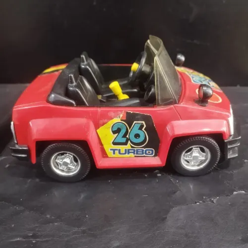 Carrinho Top Car Turbo vintage fabricado pela Estrela nos anos 80