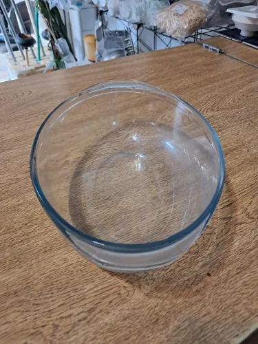 Tigela Colorex oval vintage anos 60/70 transparente
