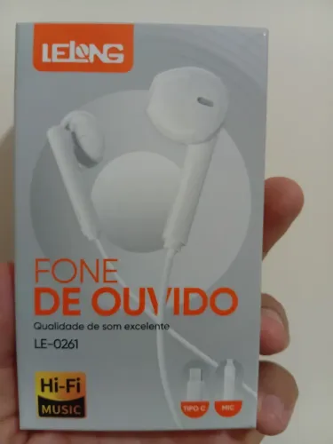Fone de ouvido com fio LeLong