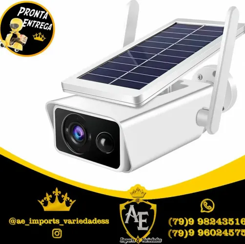 Camera wifi Sem Fio de Energia Solar