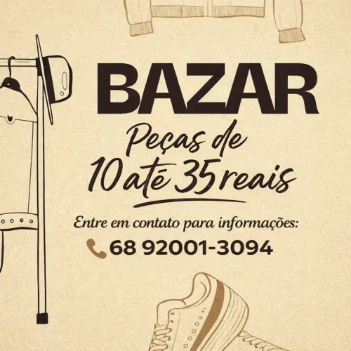 bazar | peças de R$10 a R$35