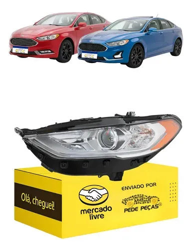 Farol Fusion Sel 2017 18 2019 Elétrico C/led C/projetor L.e Esquerdo/motorista