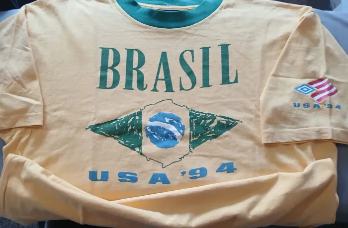 Camisa Brasil Umbro Comemorativa USA CUP 1994 Made in USA Tam G Frete Grátis