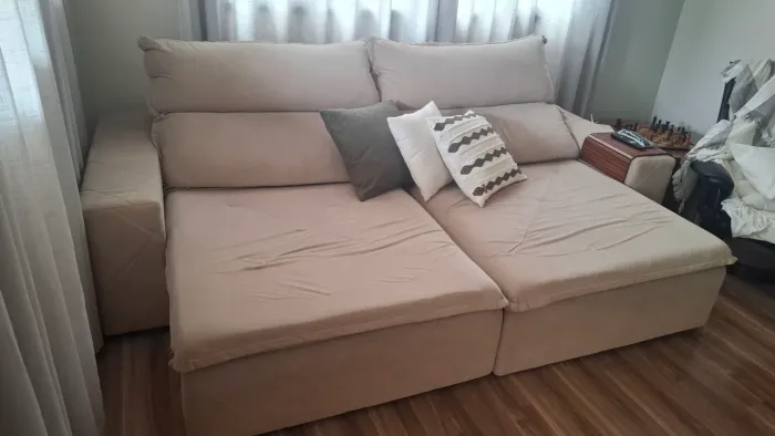 Sofá retrátil 4 lugares 