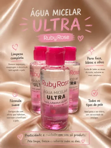 Água micelar Ruby Rose
