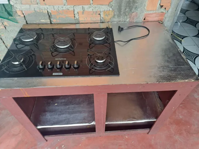 fogão cooktop completo pra vim buscar