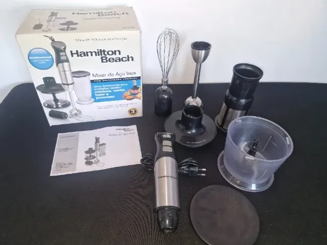 Mixer Hamilton Beach de Aço Inox Com Haste quebrada Leia o Anúncio