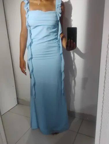 Vestido Longo Azul Formatura