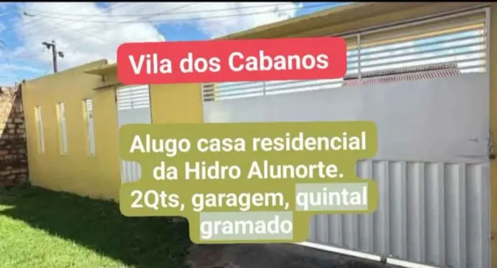 VILA DOS CABANOS/ aluguel/ frente Rodoviária 2 QUARTOS