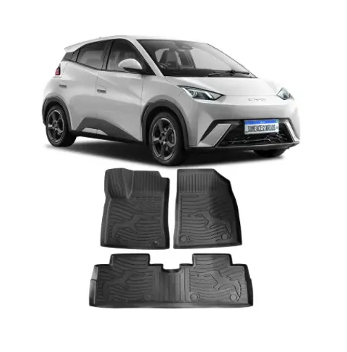 Tapete Automotivo BYD Dolphin Mini - Jogo Completo 3D Impermeável