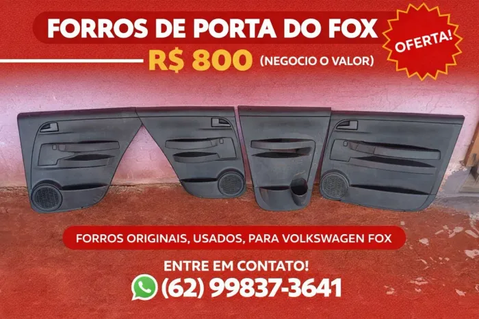 Vendo forros de porta do Fox , negócio valor , chamar no ZAP do anúncio