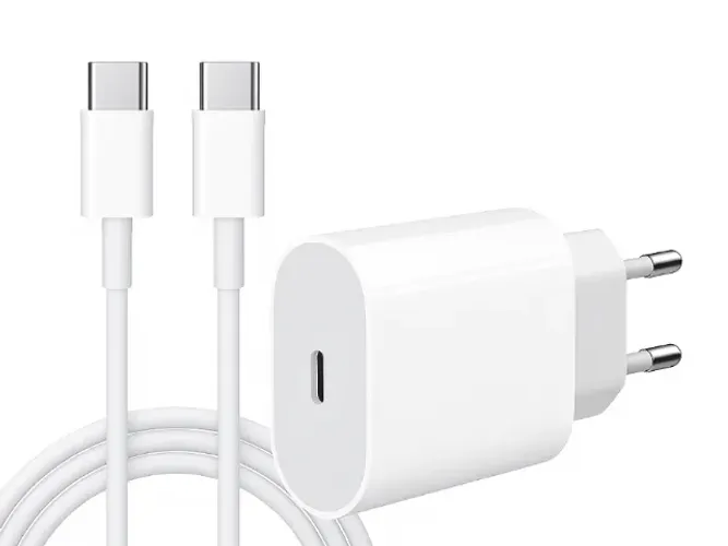 Carregador Tipo C com Fonte e Cabo Usb-C Tipo C [Kit Completo]