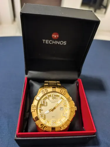 Relógio technos legacy dourado