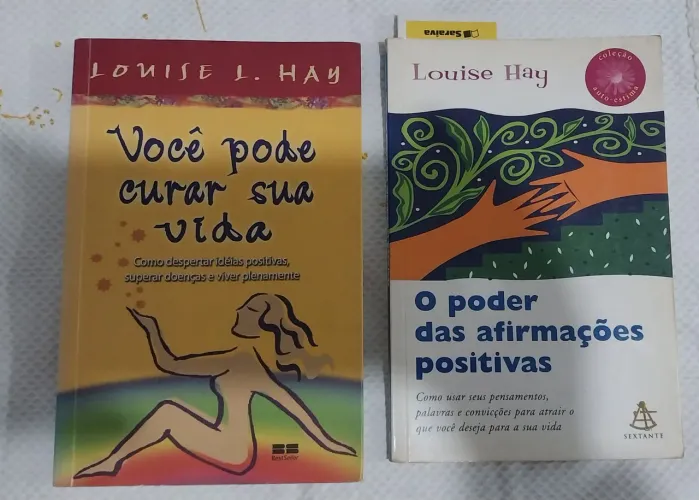 Kit com 2 Livros: Você Pode Curar Sua Vida e O Poder das Afirmações Positivas. Louise Hay