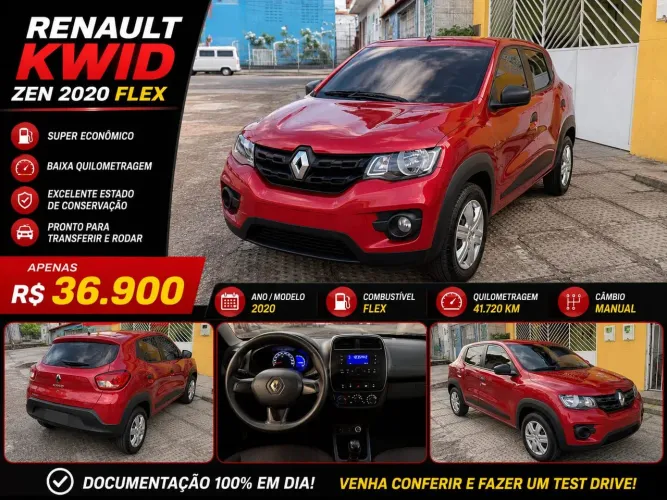 Renault Kwid Zen 1.0 Flex 12V 5P Mec. 2020