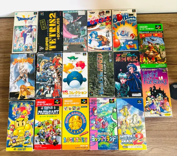 Lote de jogos super famicon 