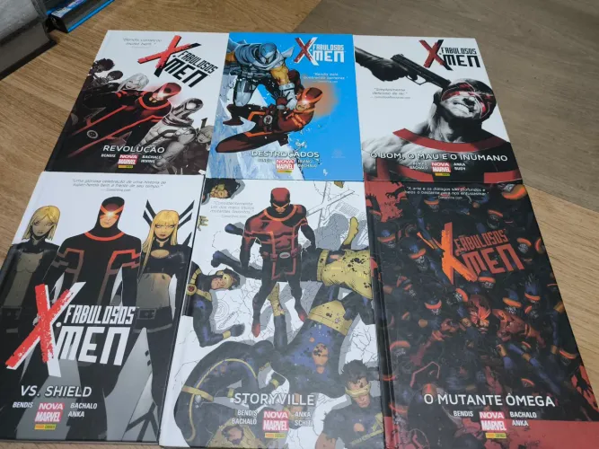 Coleção completa Fabulosos X-Men Bol 1 a 6 - Bendis - Capa Dura Panini