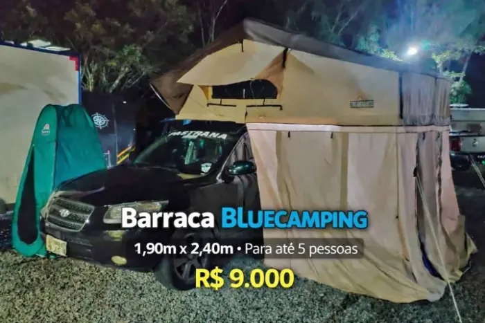 Barraca de Teto Bluecampig 1,90 (5p) completa com anexo
