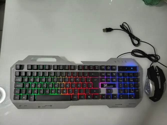 Kit teclado gamer luminoso 