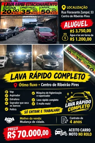 Vende-se lava rápido e estética