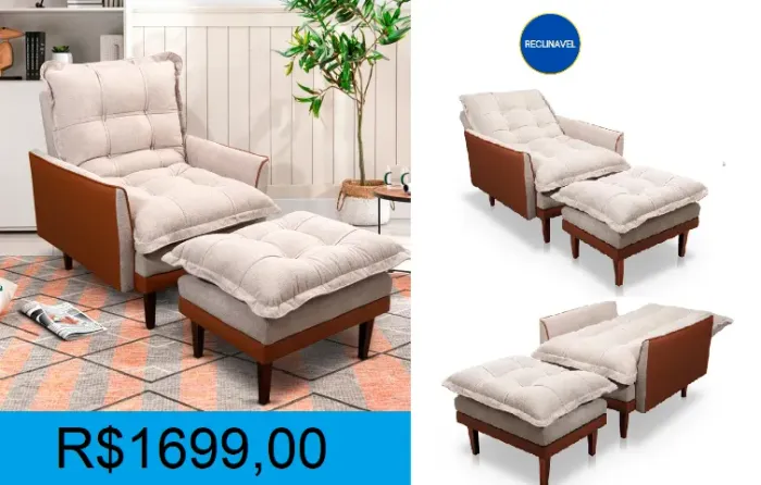 POLTRONA HELLEN - 2 CORES DISPONIVEL -OTIMA QUALIDADE-RECEBA EM ATE 72H