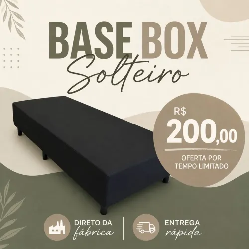 Base Box Solteiro MEGA PROMOÇÃO!