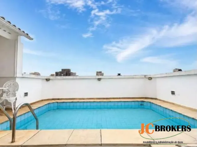 Cobertura duplex com 190 m², 4 Dormitórios, Sendo 1 suíte, Terraço gourmet com piscina, 2