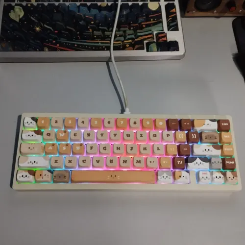 Teclado mecânico Weikav Lucky65 com case de alumínio (sem Keycaps)