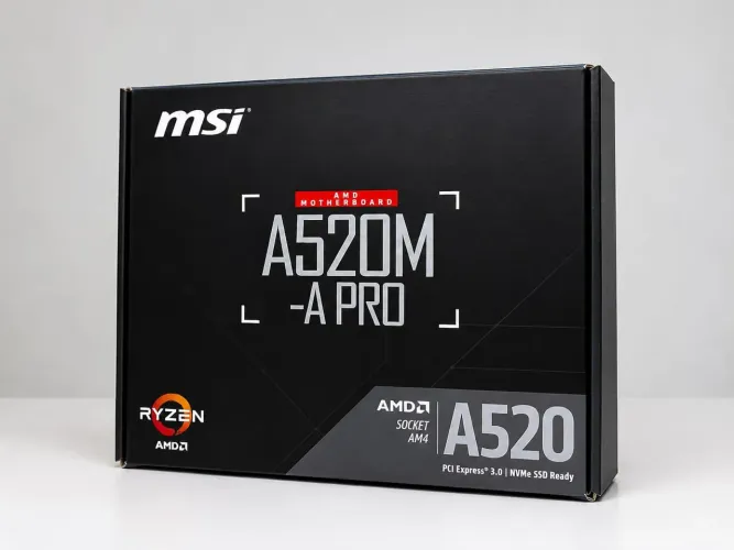 Placa-Mãe MSI A520M-A PRO (AMD AM4 / Micro-ATX / DDR4) NUNCA USADA