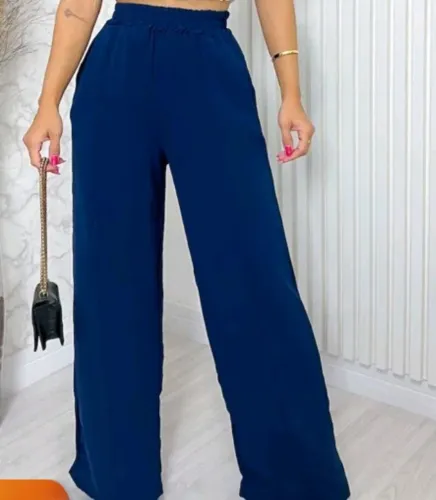 Calça Pantalona Azul Marinho