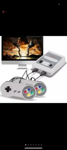 Vendo super Nintendo mini com dois controles,jogos de 8bits, original 600 jogos