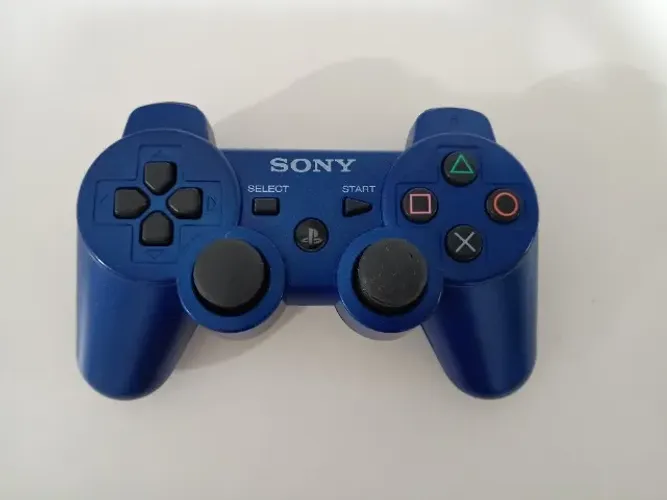 Controle joystick sem fio Sony Dualshock 3 PS3 Azul RARO