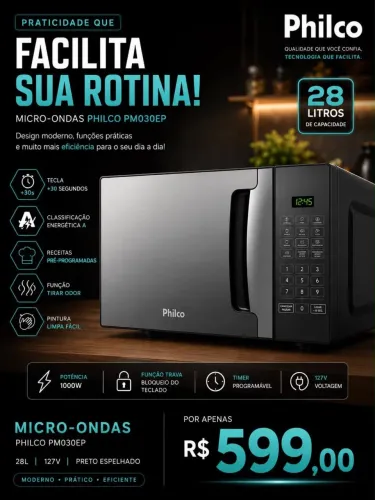 MICRO-ONDAS PHILCO PM030EP