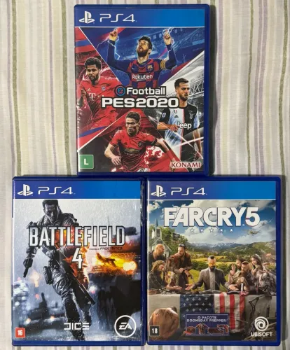 Jogos ps4 pes 2020 farcry 5 battlefield 4
