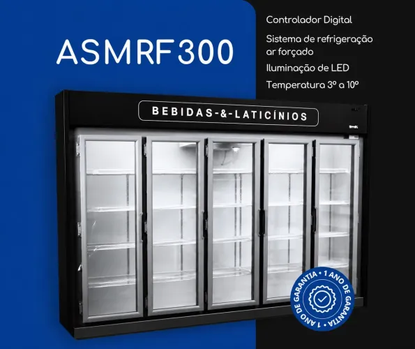 Freezer expositor 5 portas da termisa