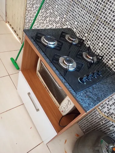 Fogão Cooktop com armário