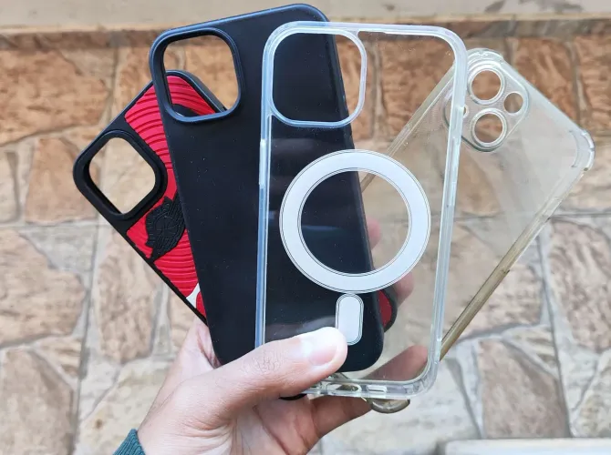 Capinhas do iPhone 13 + Cabo Original Baseus 1,5m Lightning