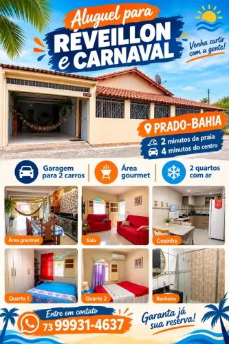 CASA PARA TEMPORADA EM PRADO-BAHIA