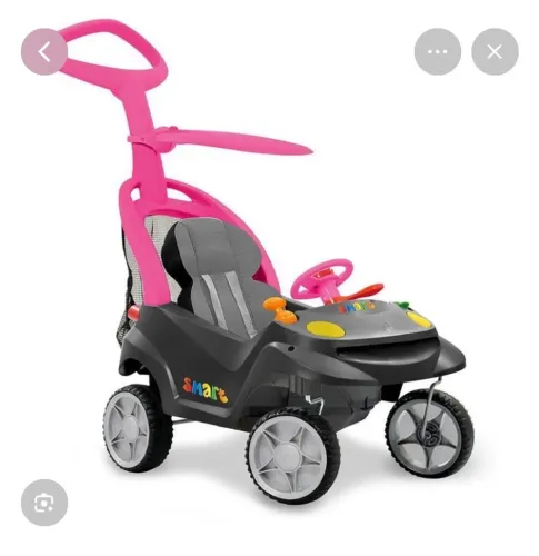 Vendo carro de passeio de menina rosa