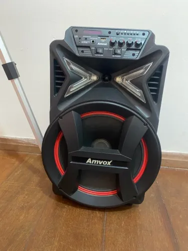 MONDIAL Caixa Amplificada Connect Lights, Preto/Vermelho, 400W RMS, Bivolt - CM-400
