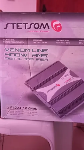 Módulo Amplificador Stetsom Venom 400W RMS 4 Canais 2 Ohms