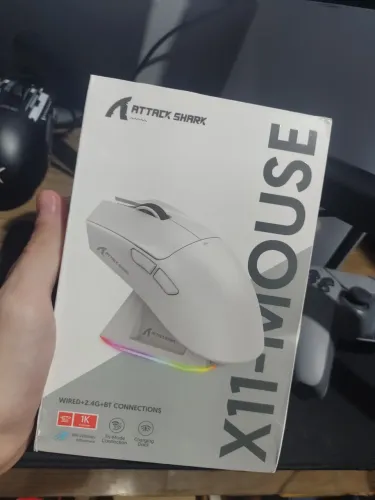 Mouse gamer atack shark x11 sem fio 2.4hz